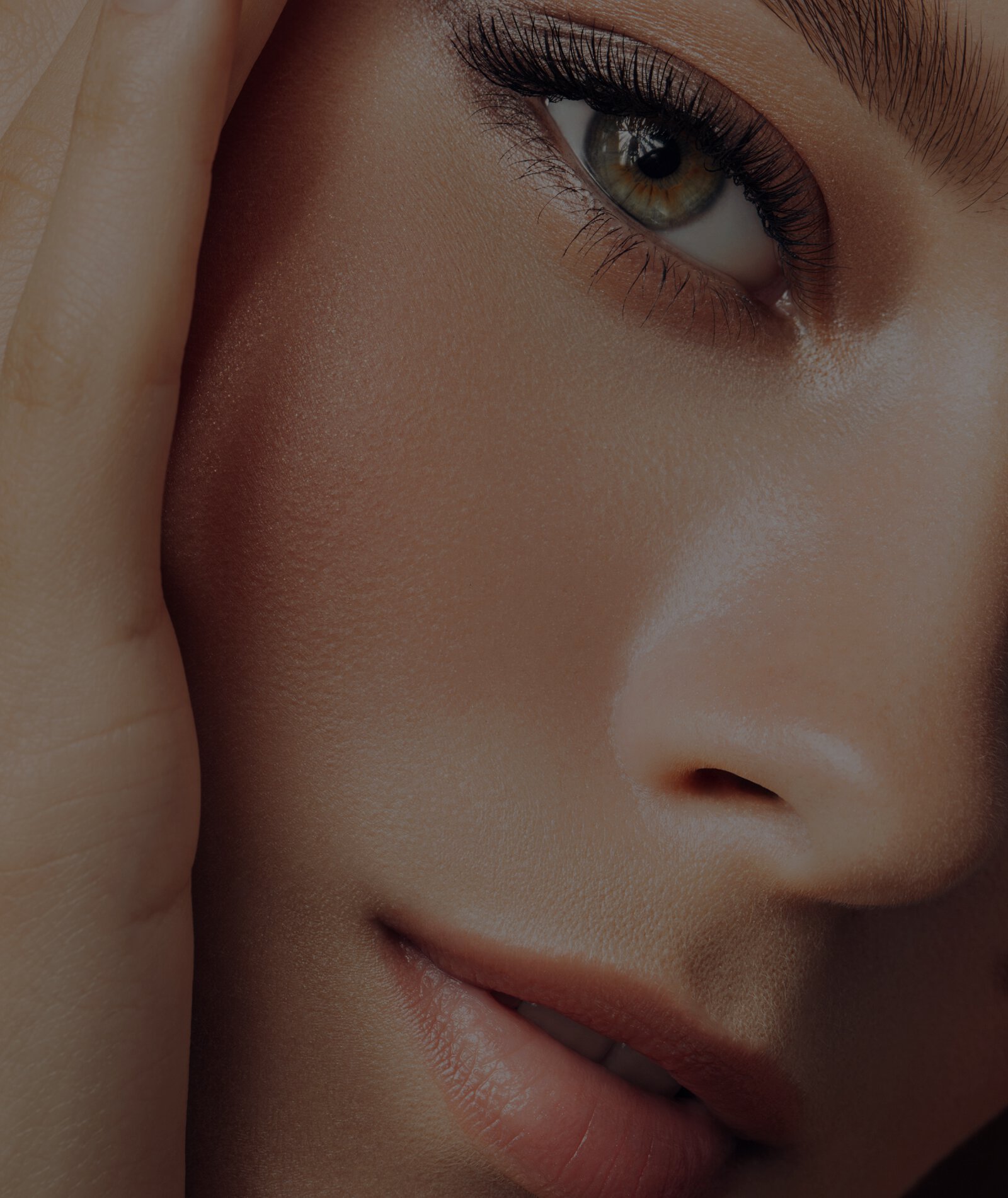 Chicago plastic Surgery model with brown eyes